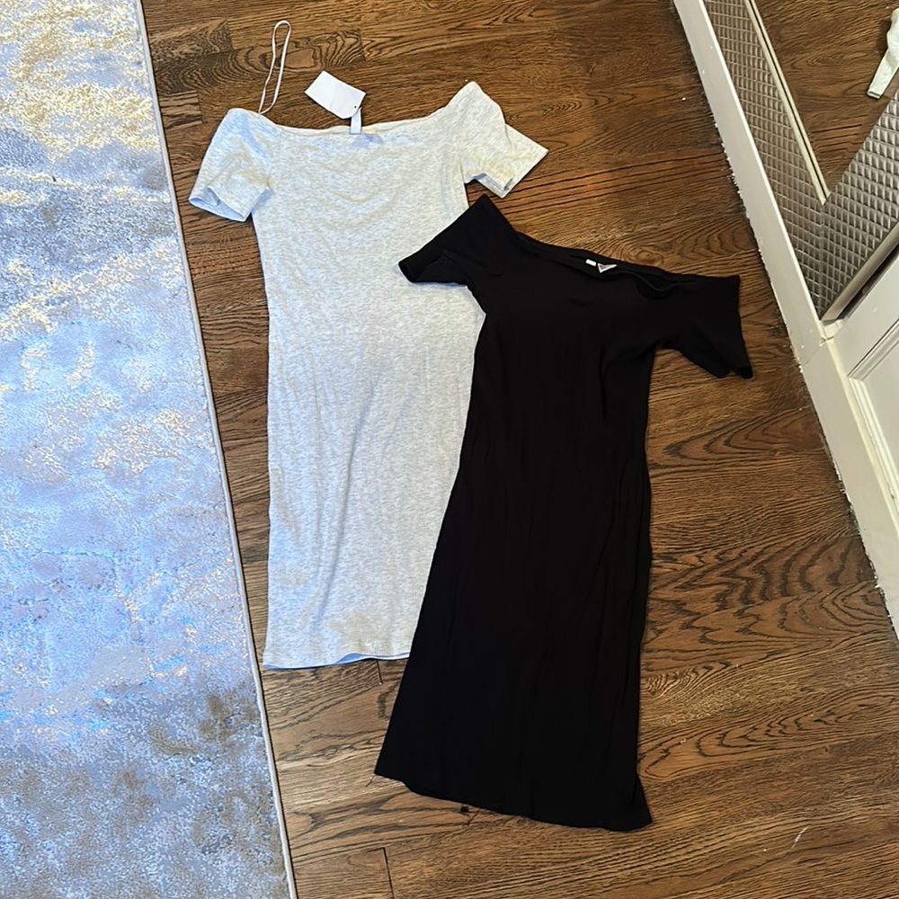 Two for the price of one ribbed dresses